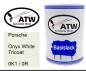 Preview: Porsche, Onyx White Tricoat, 0K1 / 0R: 500ml Lackdose, von ATW Autoteile West.